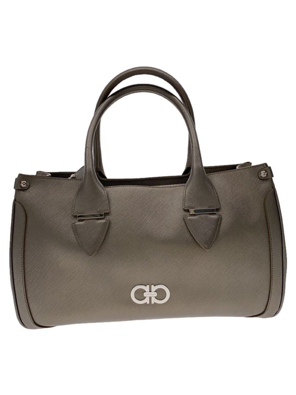 Salvatore Ferragamo Gancini Handbag Gray